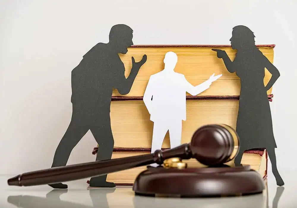 image of couple arguing through divorce Gloucestershire