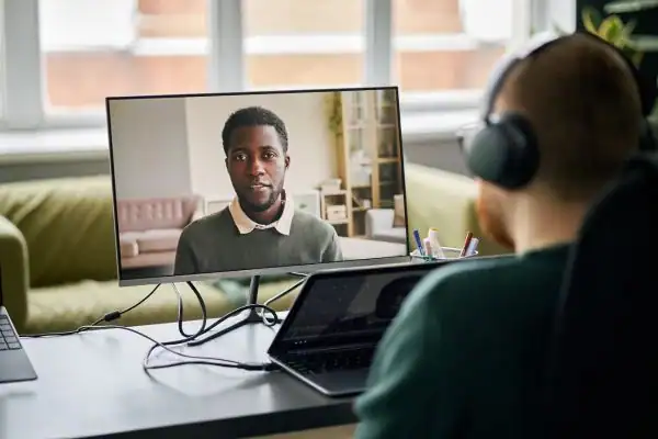 image of online mediation Gloucestershire in progress.